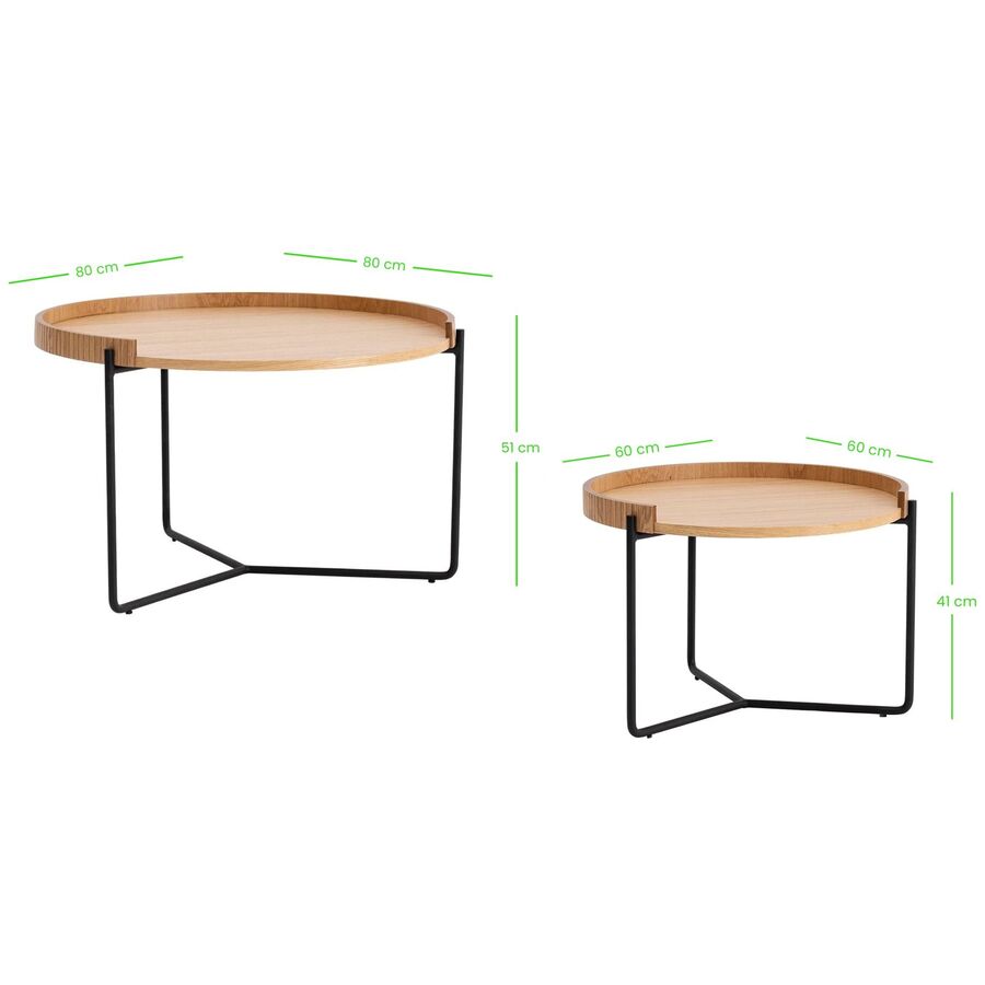 Beistelltisch 2er-Set Yasam