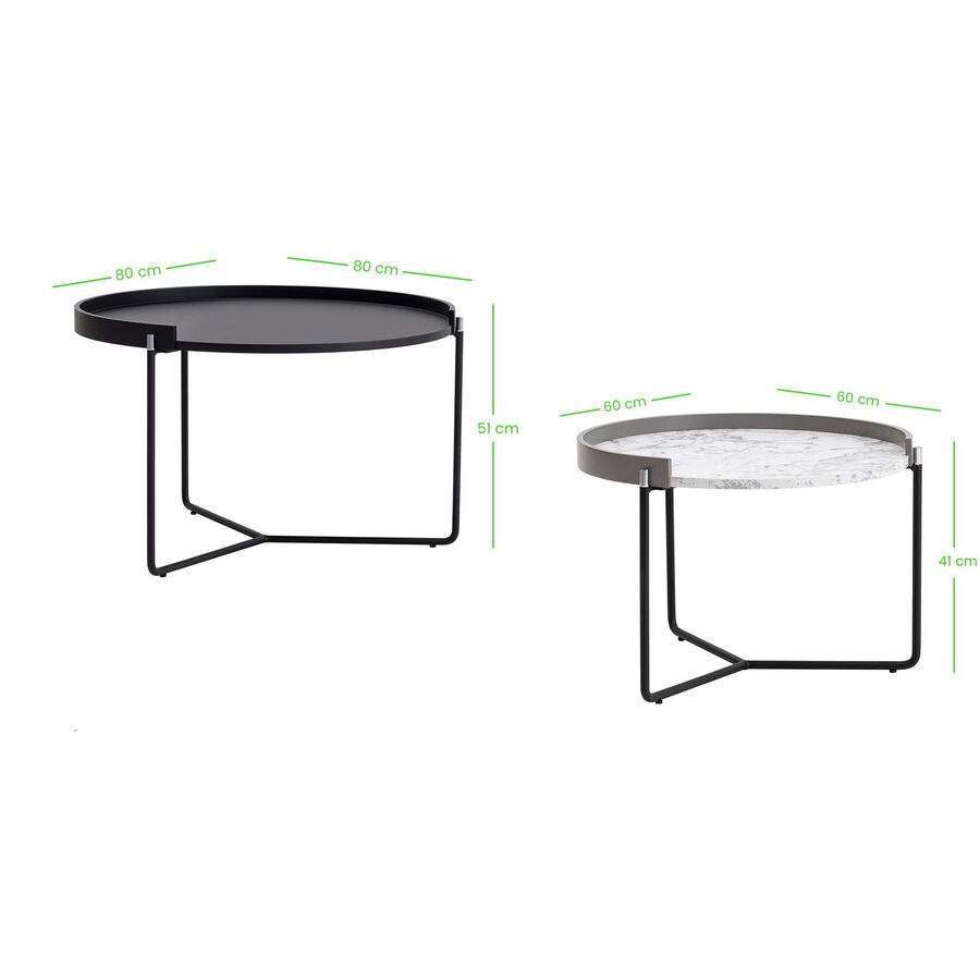 Beistelltisch 2er-Set Yasam