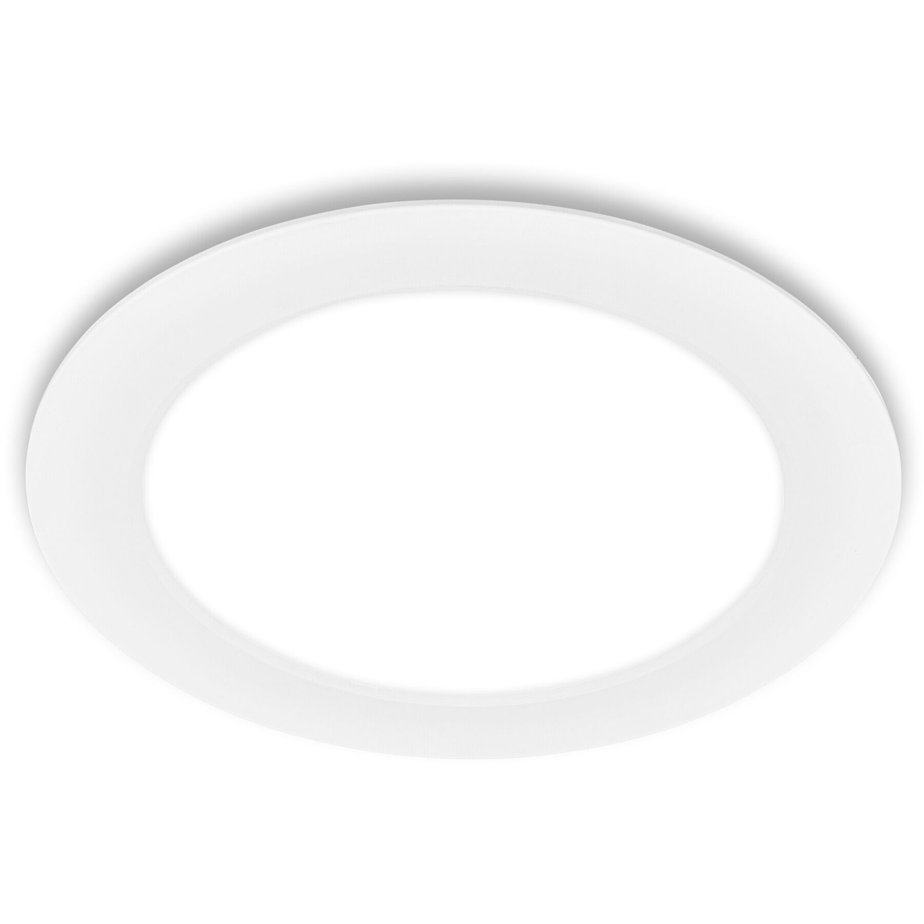 Einbaustrahler Norja weiss Kunststoff 1980 lm B 2.2 cm - LED - Lichtfarbe: Helles Neutralweiss - LED Energiesparlampen
