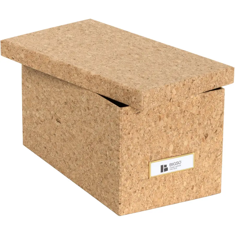Aufbewahrungsbox Office braun H 15 cm