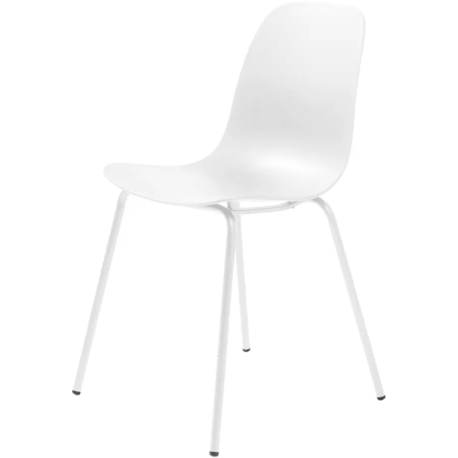 Stilvoller Stuhl 4er-Set Whit Kunststoff weiss