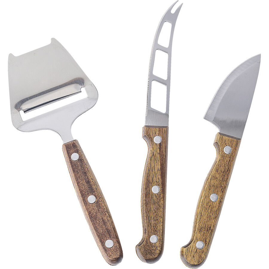 Set di utensili da cucina Leia Marrone/Argento Acciaio inossidabile/Legno