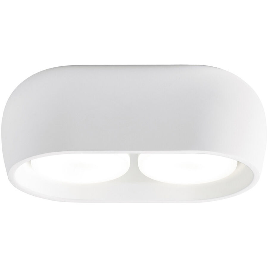 Deckenlampe Mysia Weiss Gips 20 cm 7.5 cm