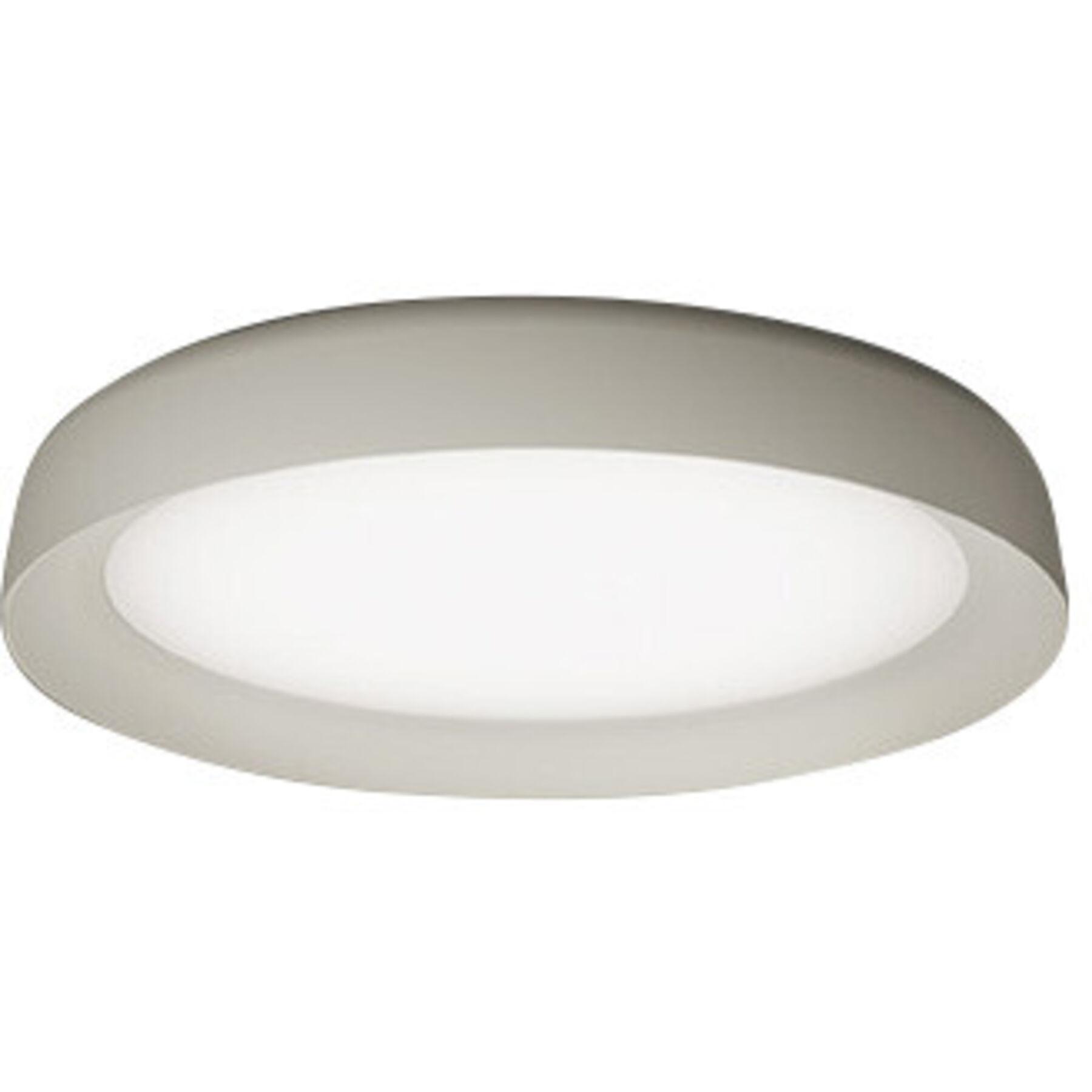 URBAN Deckenlampe EG grau Aluminium 1664 lm Dimmbar B 39 cm - LED - Lichtfarbe: Warmweiss- LED Energiesparlampe