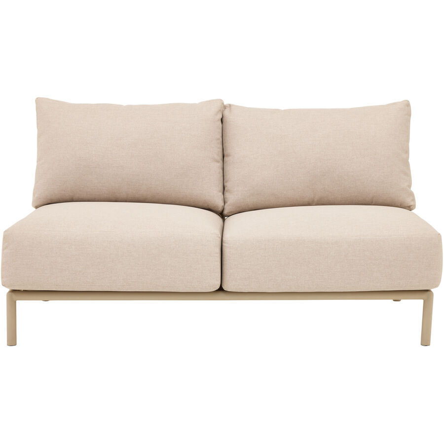 Loungeelement Tirana Beige Stahl 85 cm 140 cm
