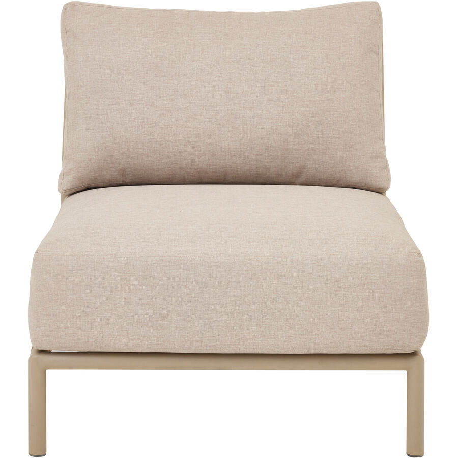 Loungeelement Tirana Beige Stahl 70 cm 72 cm