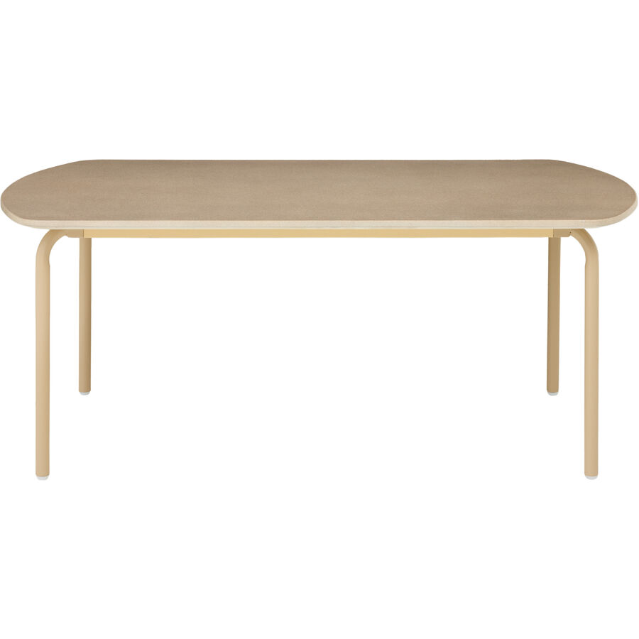 Gartentisch Tirana Beige Stahl 100 cm