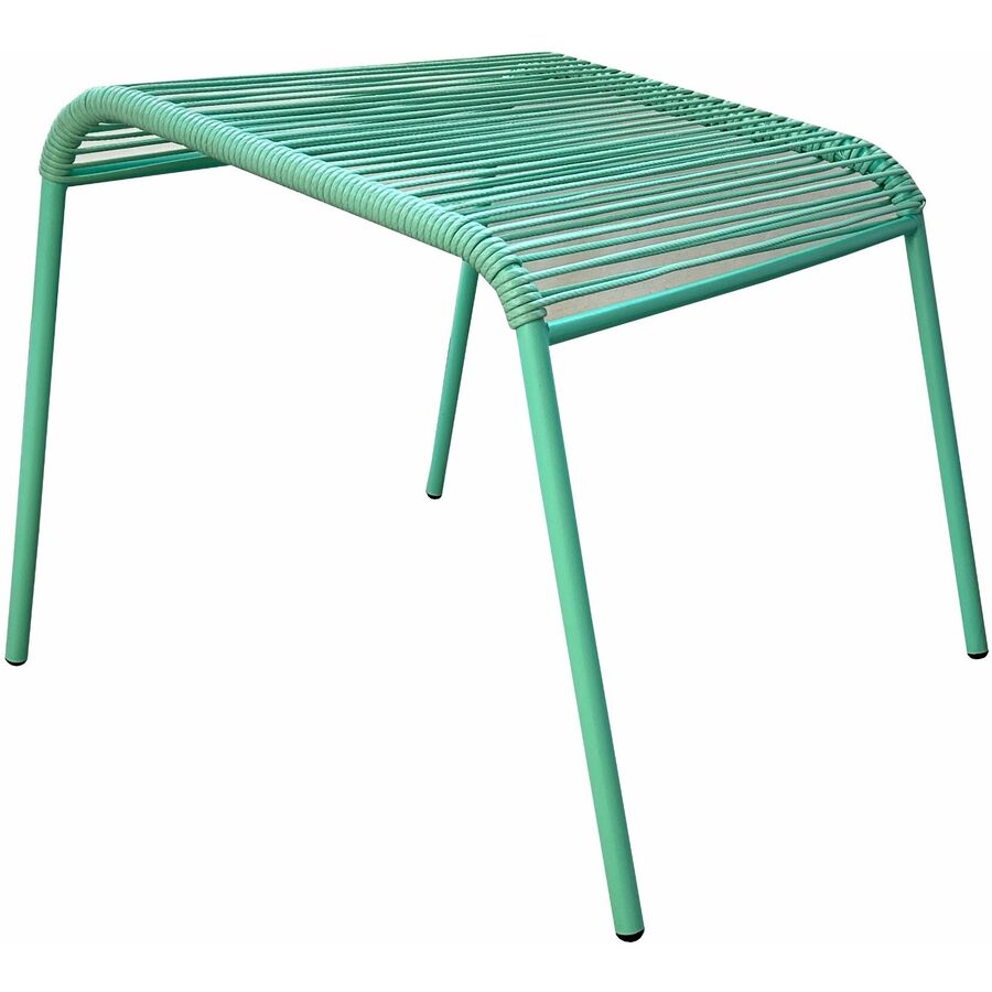 Hocker Caja Cyan Stahl/Rattan 54 cm 42 cm