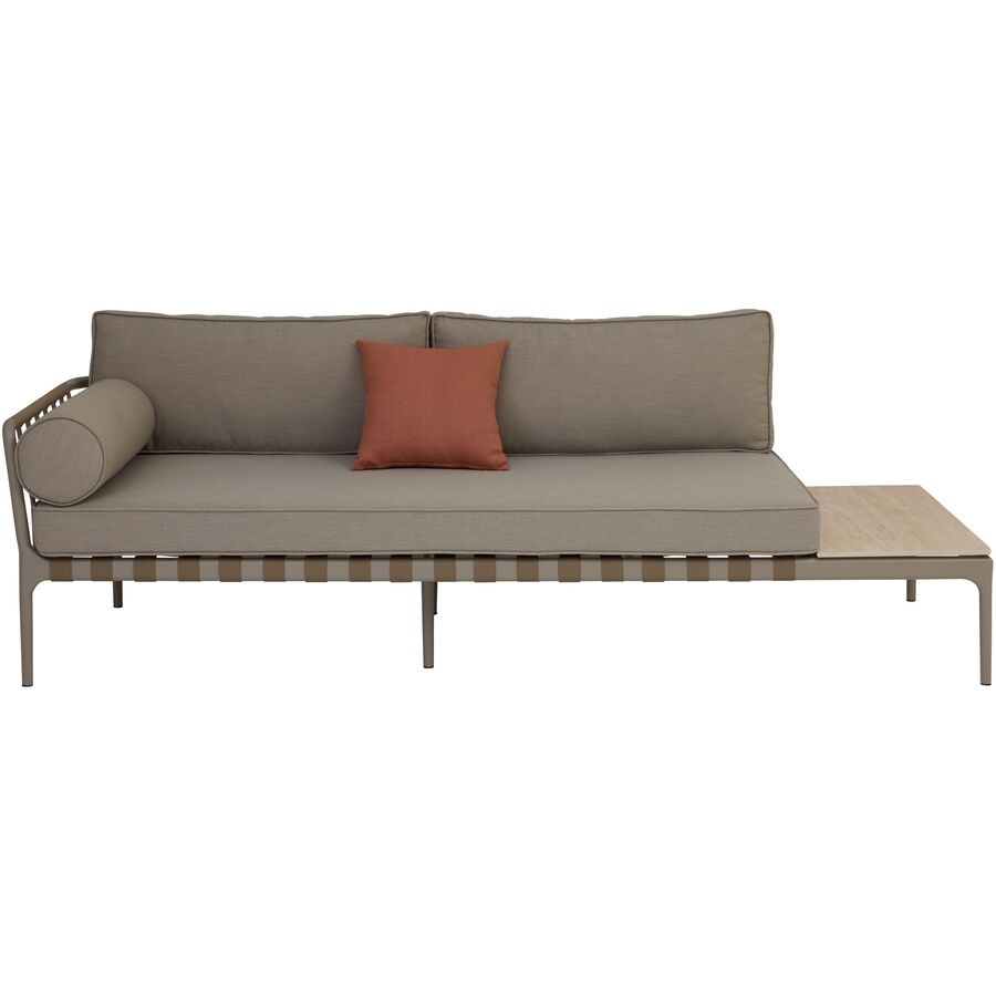 Gartenlounge Sentino beige Aluminium B 226 cm H 62.5 cm