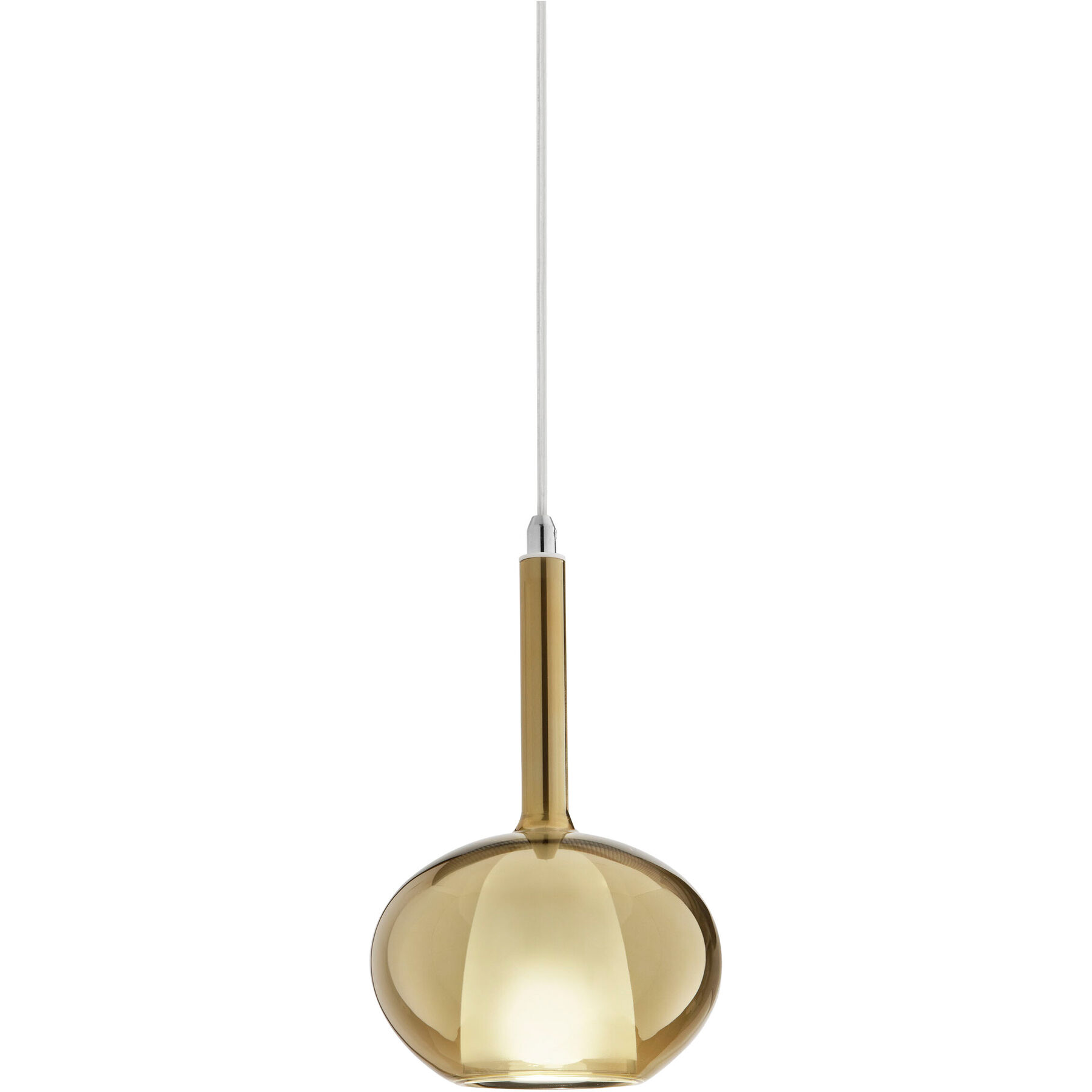 Designer-Pendellampe Giberti Luce Carina Glas gold B: 16 cm, E14