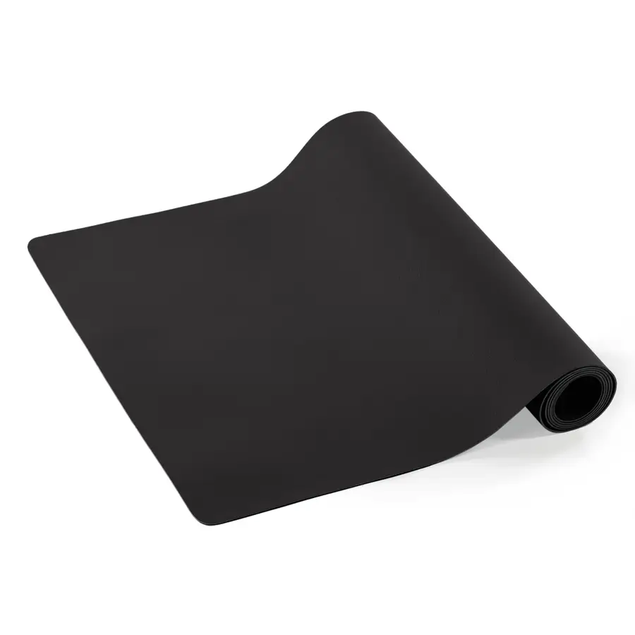 Tischläufer Togo schwarz Kunstleder B 45 cm