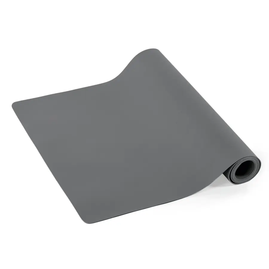 Tischläufer Togo grau Kunstleder B 45 cm