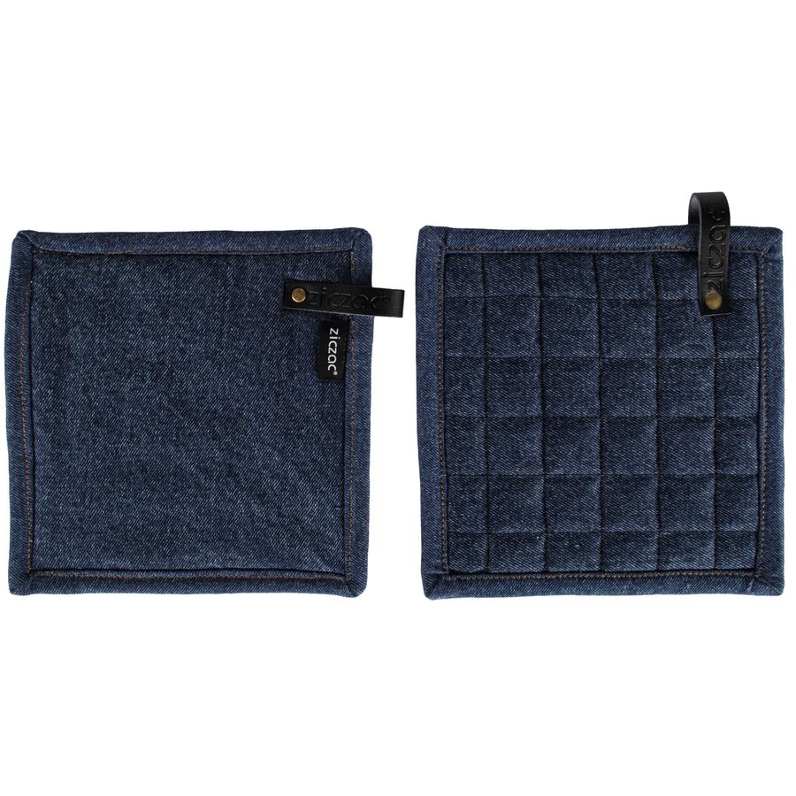 Ziczac Topflappen Denim