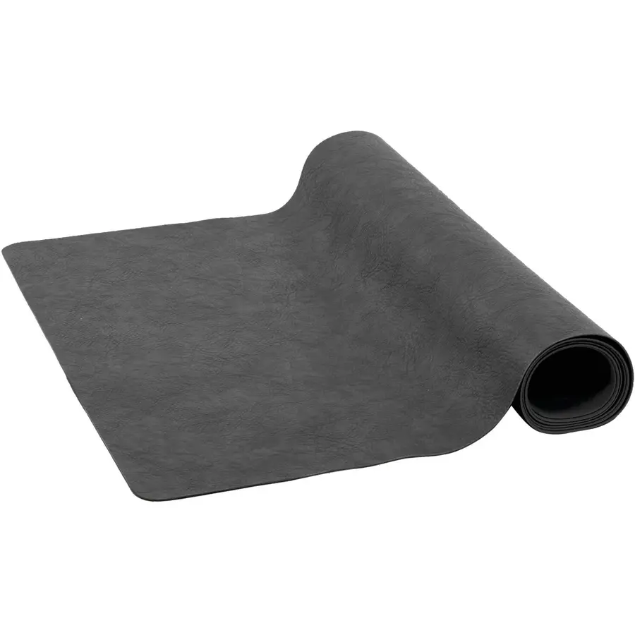 Tischläufer Troja schwarz Kunstleder B 45 cm