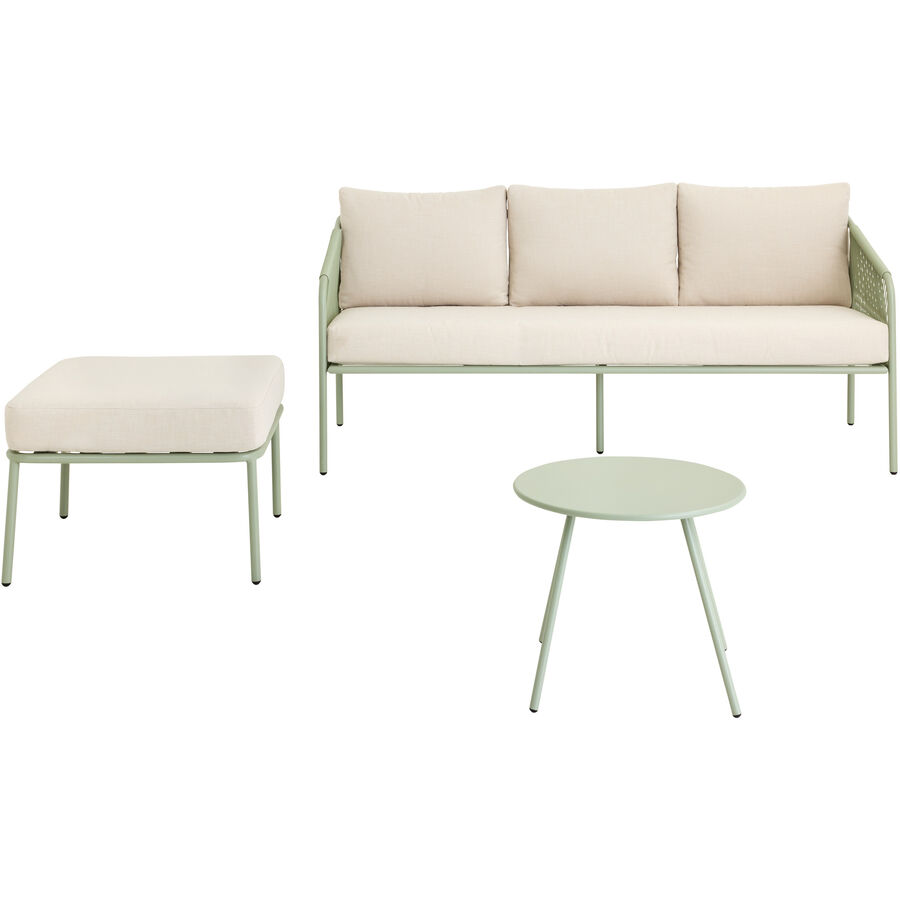Lounge Kaila Grün Stahl 82 cm 72 cm