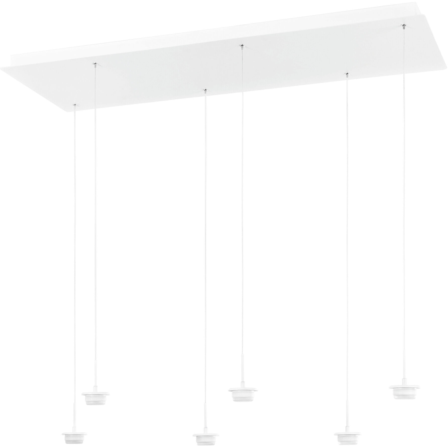 Pendellampe Cara weiss Metall 4500 lm B 100 cm - LED - Lichtfarbe: Extra warmweiss - Helles Neutralweiss- LED Energiesparlampe