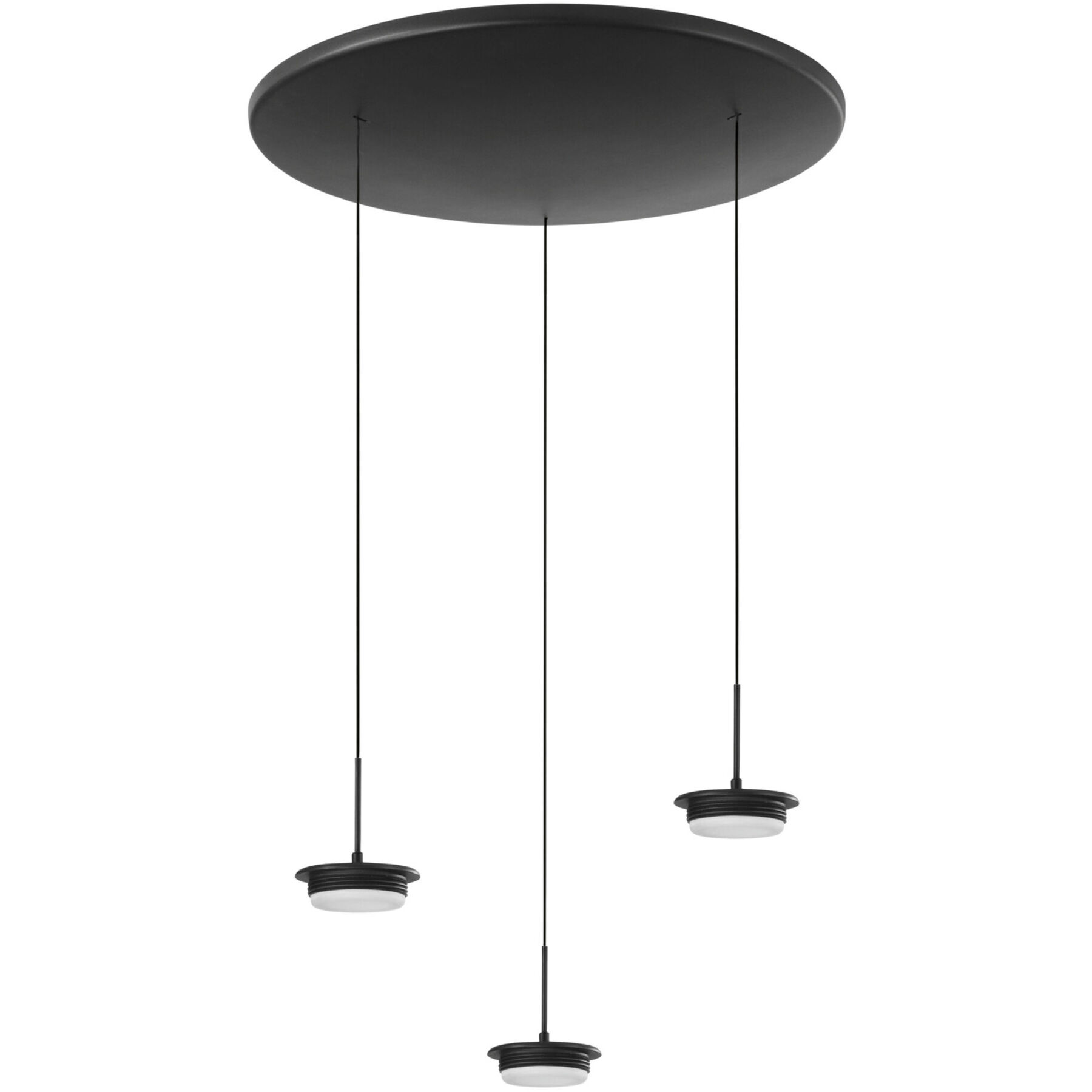 Pendellampe Cara schwarz Metall 4530 lm B 50 cm - LED - Lichtfarbe: Extra warmweiss - Helles Neutralweiss - LED Energiesparlampen