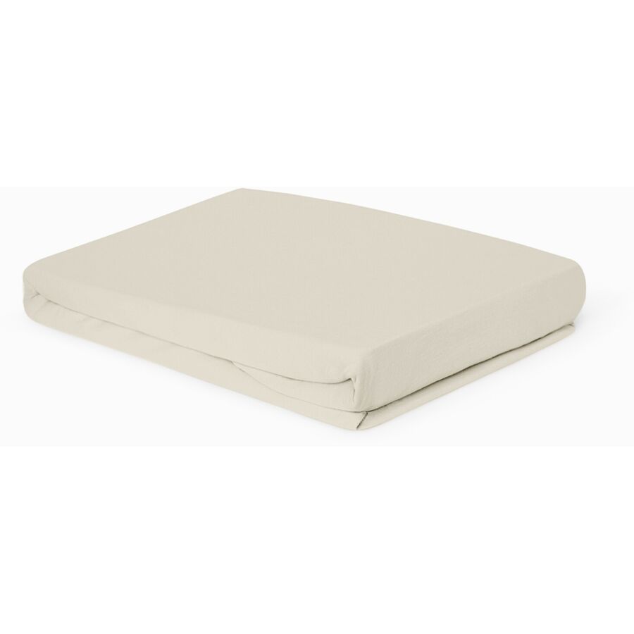 Fixleintuch Pia 140x200cm beige – Material: 100% Bio-Baumwolle GOTS