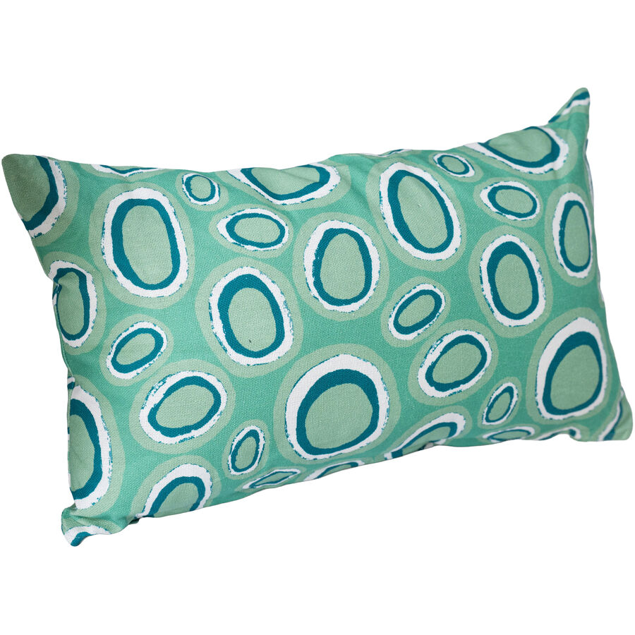 Zierkissen Anea Cyan Baumwolle 30 cm 50 cm – Farbe: türkis – Zierkissen