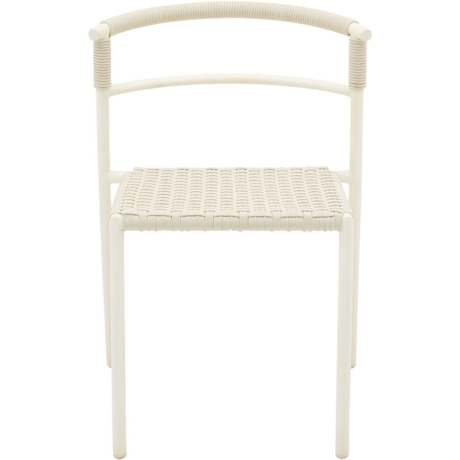 Gartenstuhl Wila Weiss Stahl 56 cm