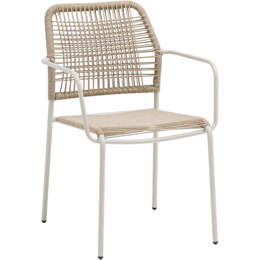 Gartenstuhl Coralie Beige Stahl 54 cm