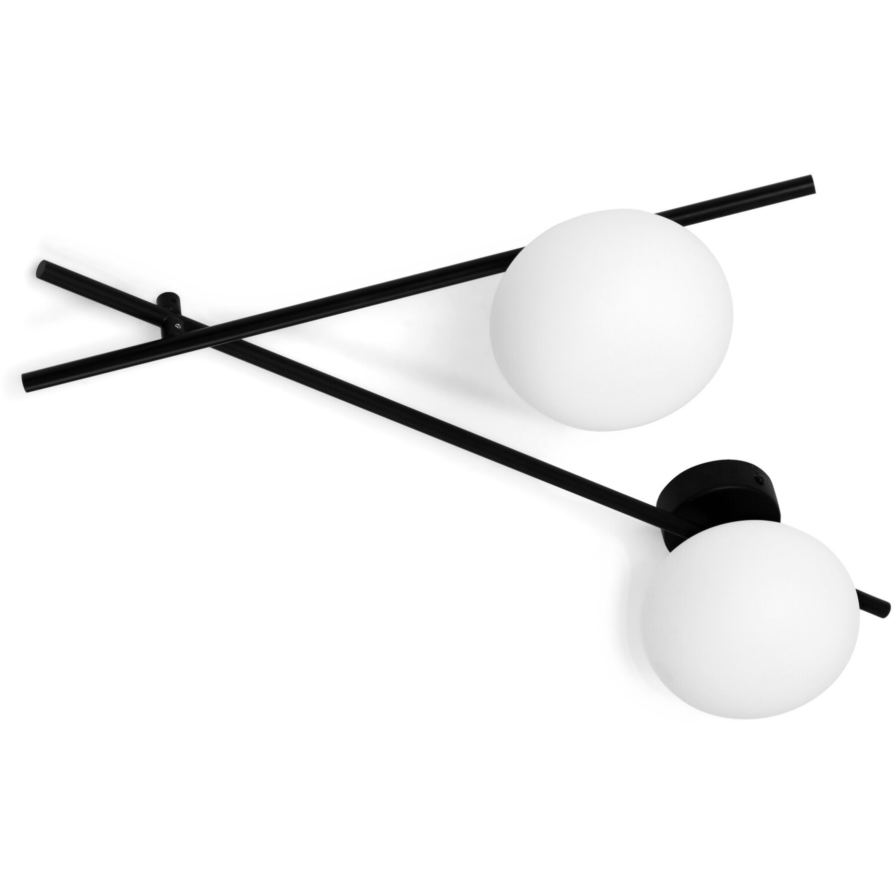 URBAN Wandlampe Mikado schwarz Aluminium/Glas B 78 cm