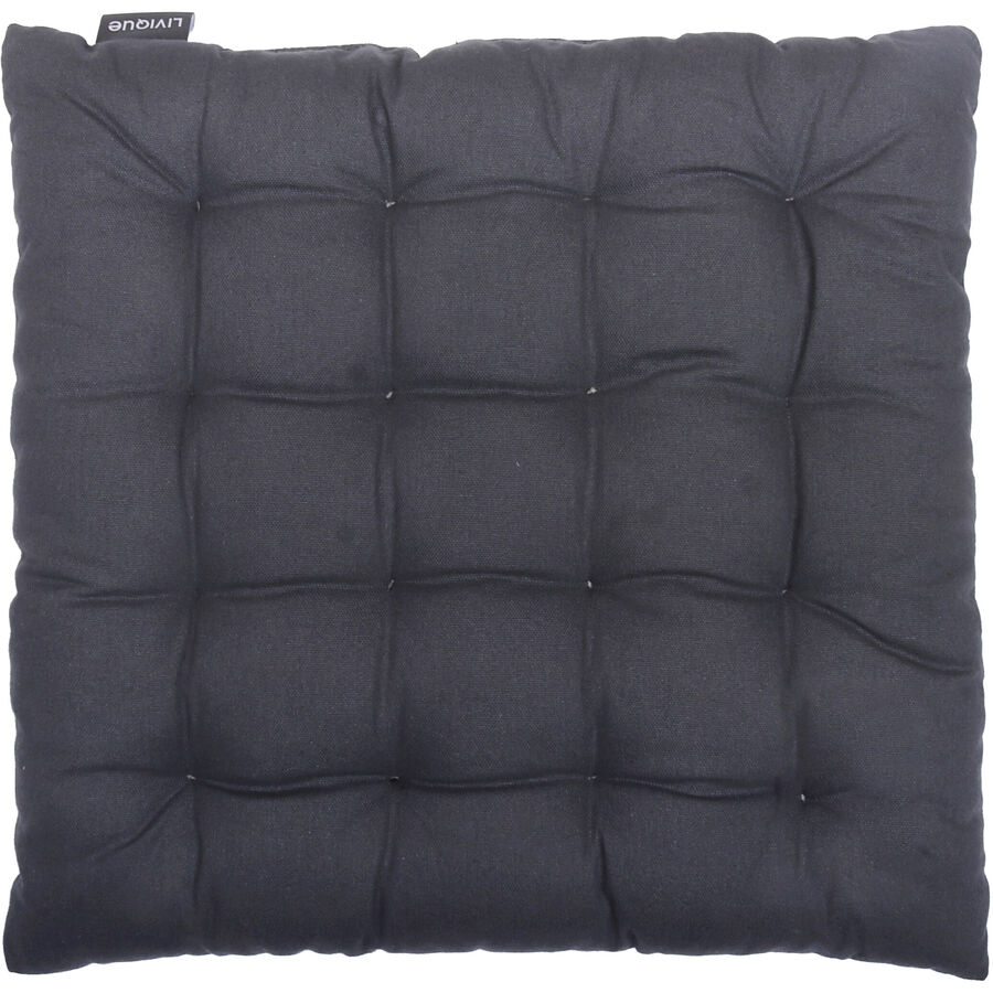 Sitzkissen Mios Grau Baumwolle 40 cm 40 cm