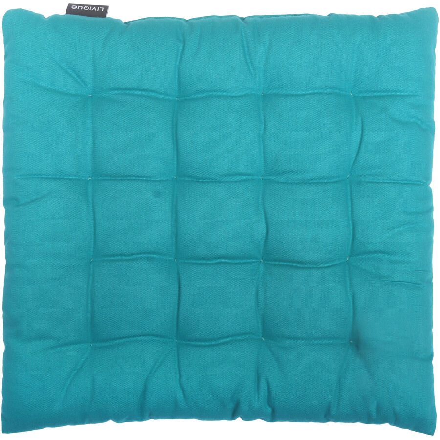 Sitzkissen Mios Cyan Baumwolle 40 cm 40 cm