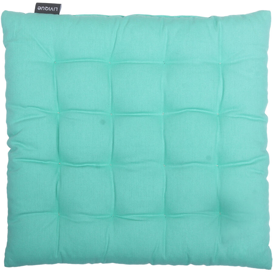 Sitzkissen Mios Cyan Baumwolle 40 cm 40 cm