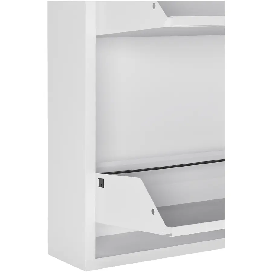 Schuhschrank Vinci weiss Metall B 51 H 136 cm