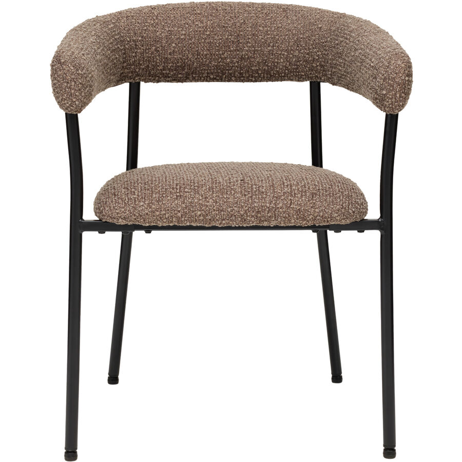 Armlehnstuhl Keno braun Polyester