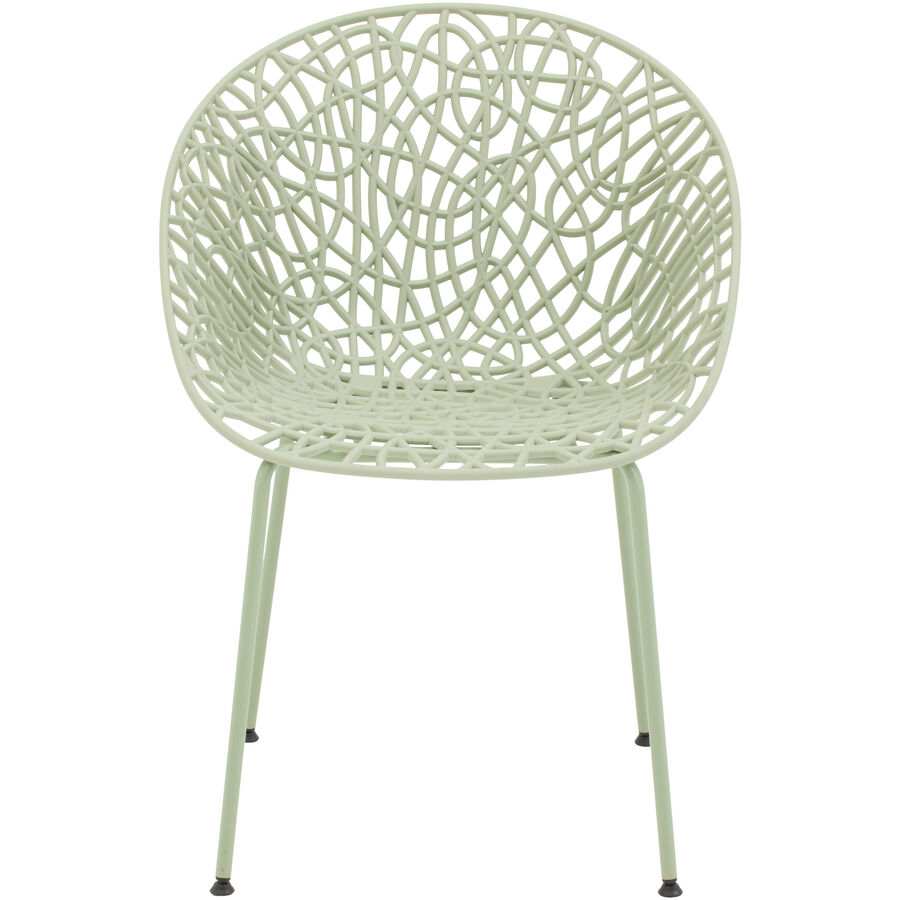 Gartenstuhl Saona Grün Kunststoff 54.5 cm