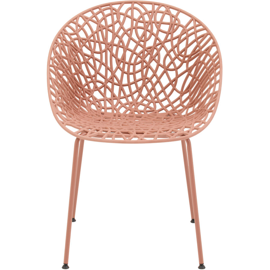 Gartenstuhl Saona Rot Kunststoff 54.5 cm