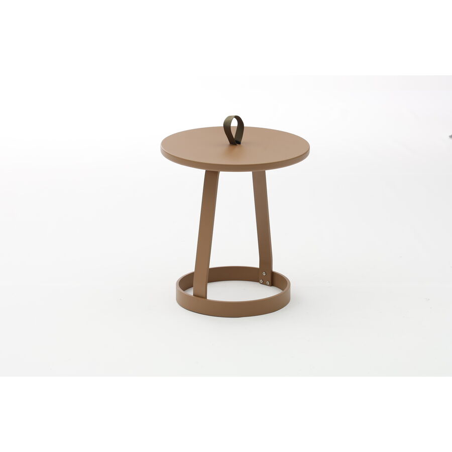 Beistelltisch Bonita Braun Aluminium 47 cm
