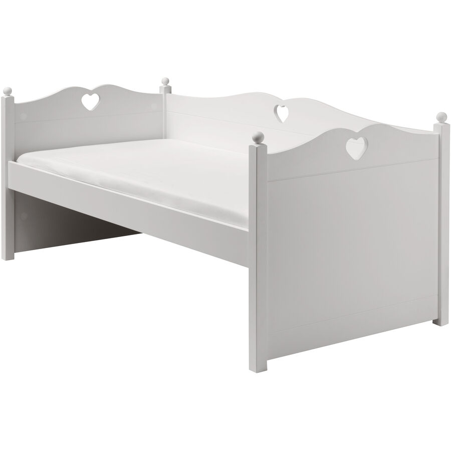 Base Letto Pratico divano letto Emma in pannello di particelle bianco L 90 cm P 200 cm