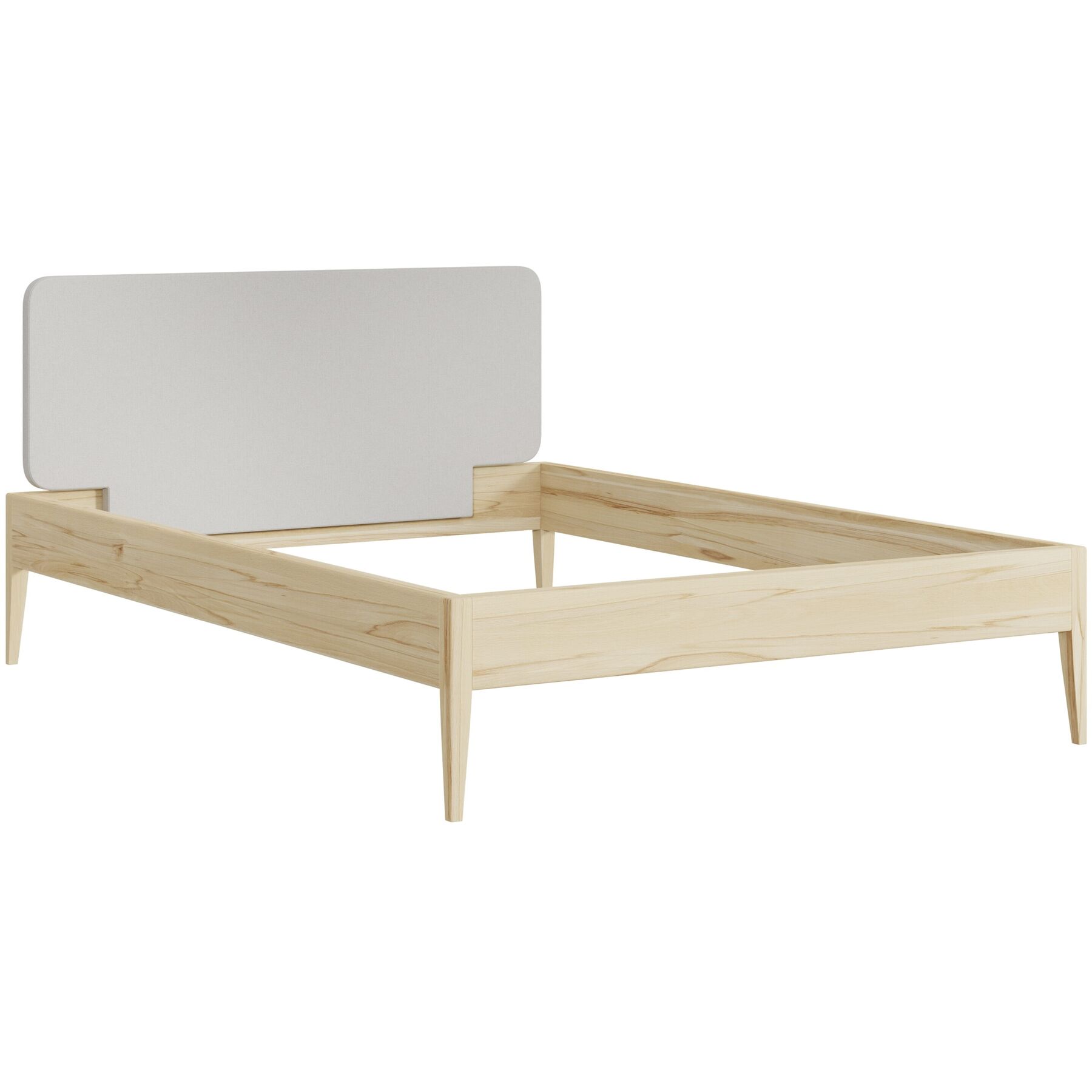 Bett Lund Kernbuche Nature Massivholz 140 x 200 cm - Möbel Konfigurator: Traummöbel individuell zusammenstellen