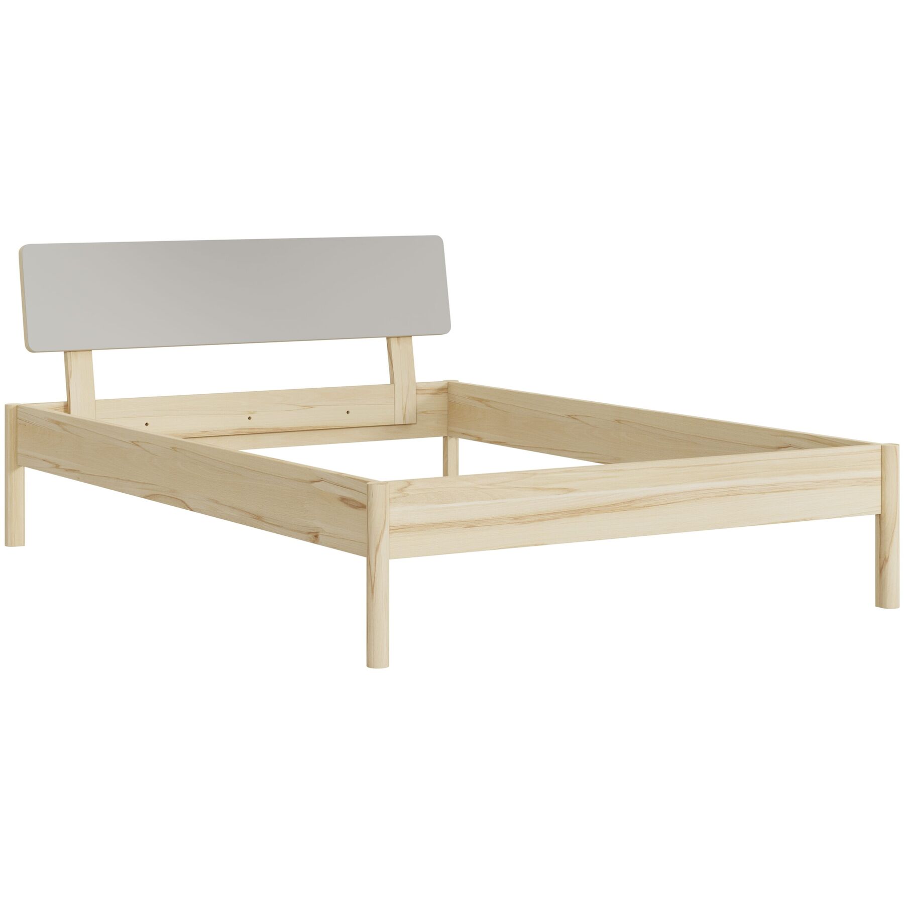 Bett Lund Kernbuche Nature Massivholz 140 x 200 cm - Möbel Konfigurator: Traummöbel individuell zusammenstellen