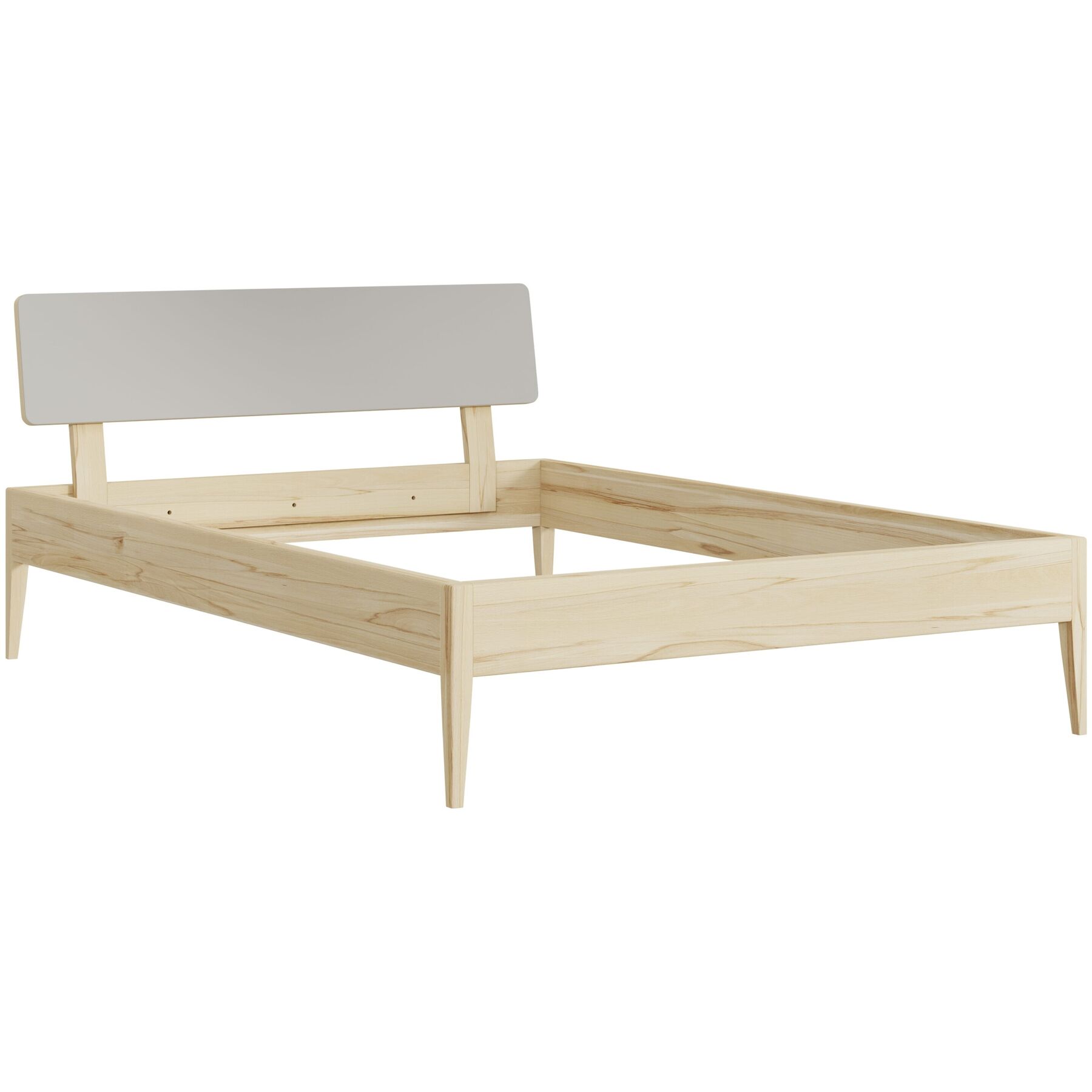 Bett Lund Kernbuche Nature Massivholz 140 x 200 cm - Möbel Konfigurator: Traummöbel individuell zusammenstellen