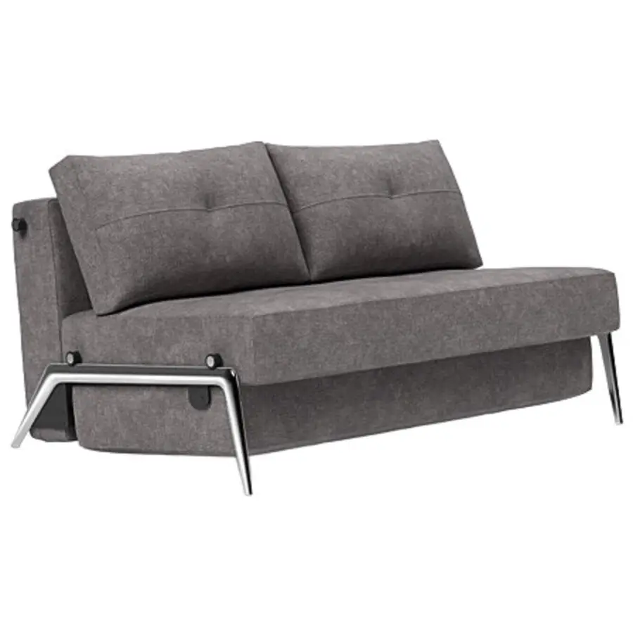 Praktisches Bettsofa Kube Stoff grau B 147 cm T 96 cm