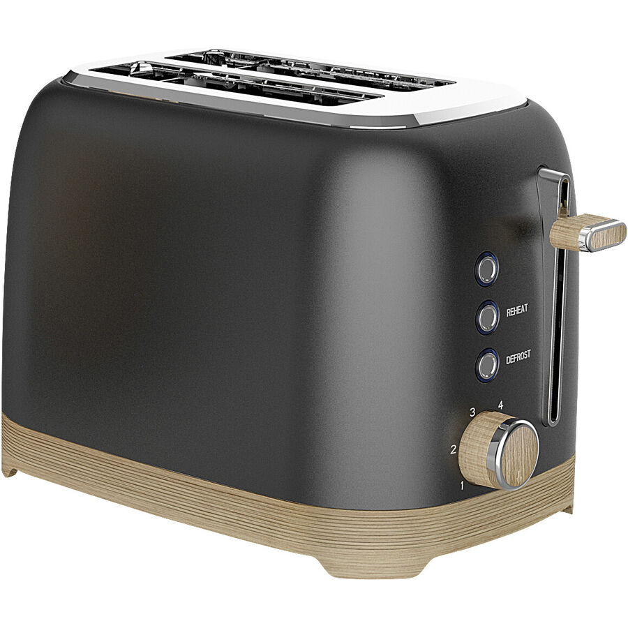Toaster Bibi - Farbe: Schwarz - Material: Edelstahl - Toaster