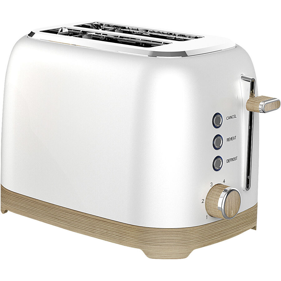 Toaster Bibi - Farbe: Weiss/Braun - Material: Edelstahl - Toaster