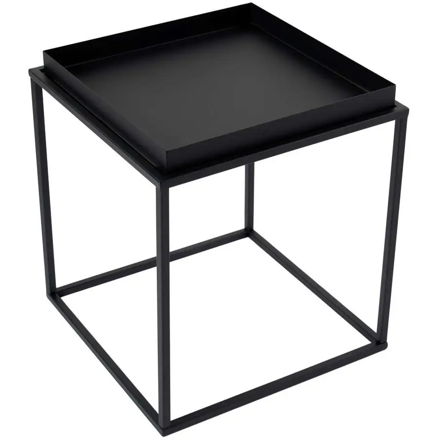 Beistelltisch Blank schwarz Metall B 45 H 52 cm