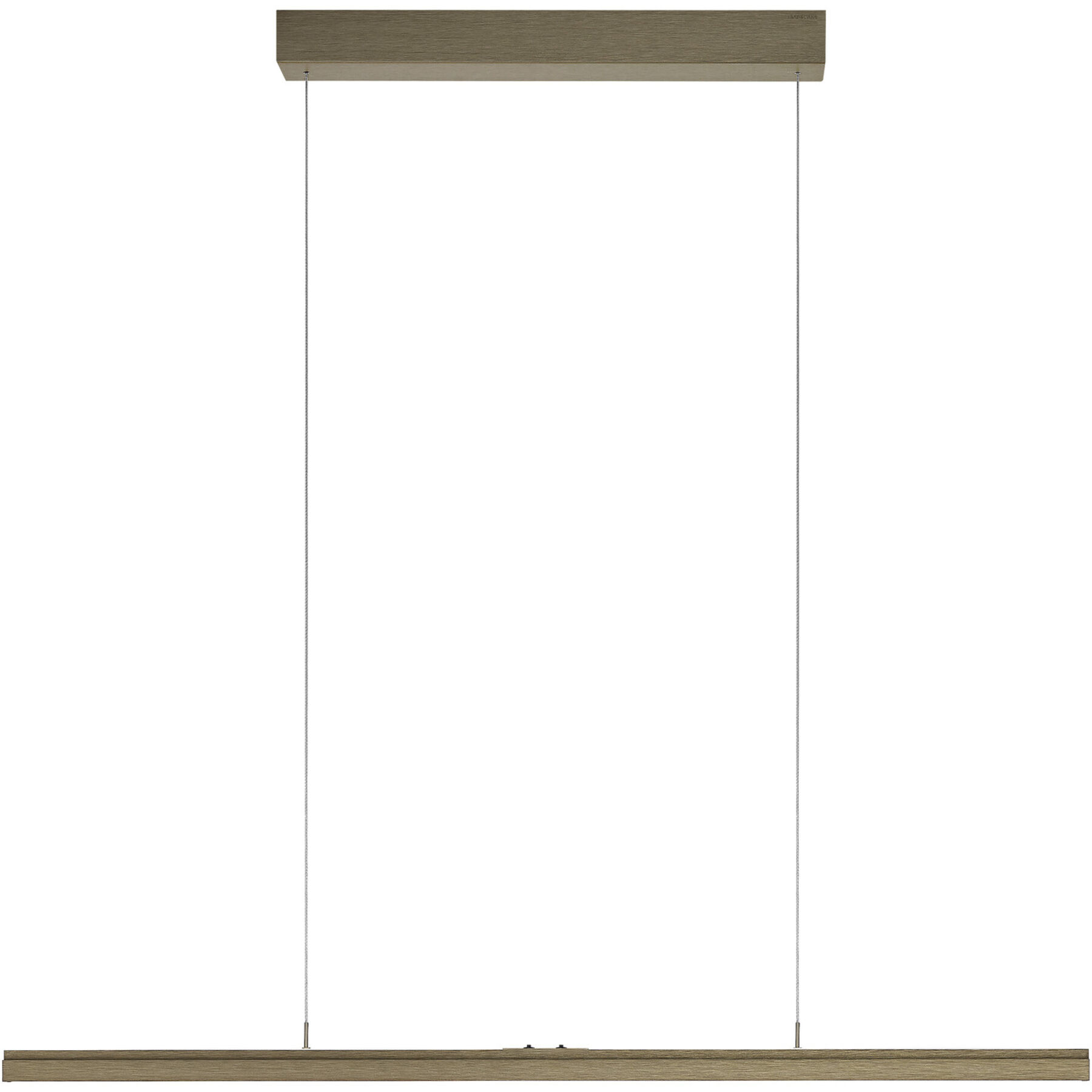 Bankamp Designer-Pendellampe Line X bronze Aluminium/Stahl 5000 lm Dimmbar - LED - Lichtfarbe: Extra warmweiss - LED Energiesparlampen