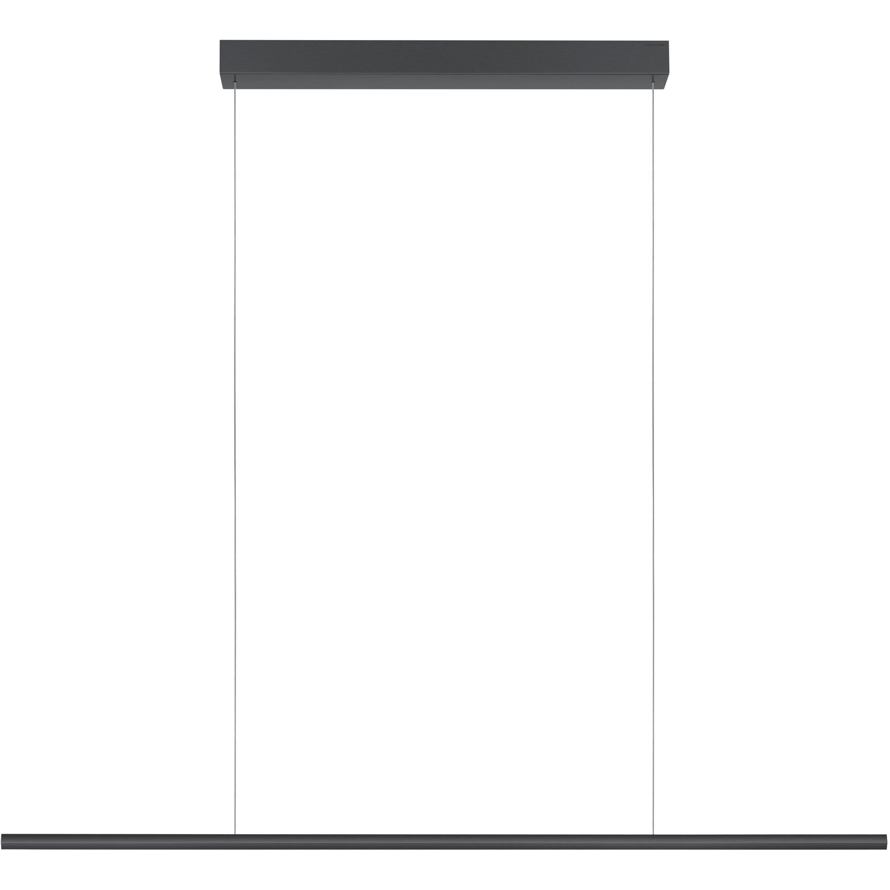 Bankamp Designer-Pendellampe Hexagon Anthrazit eloxiert Aluminium/Stahl 2880 lm Dimmbar B 120 cm - LED - Lichtfarbe: Extra warmweiss- LED