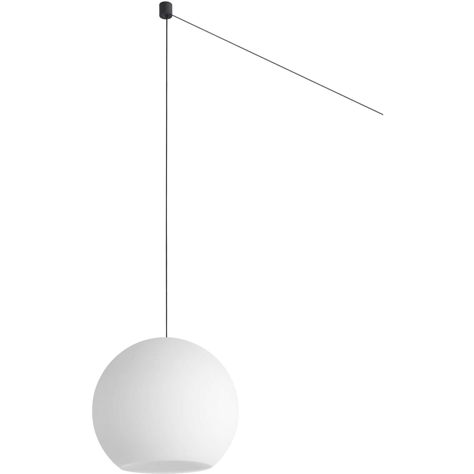 Bankamp Designer-Pendellampe Globe weiss Glas 2200 lm Dimmbar - LED - Lichtfarbe: Extra warmweiss- LED Energiesparlampe