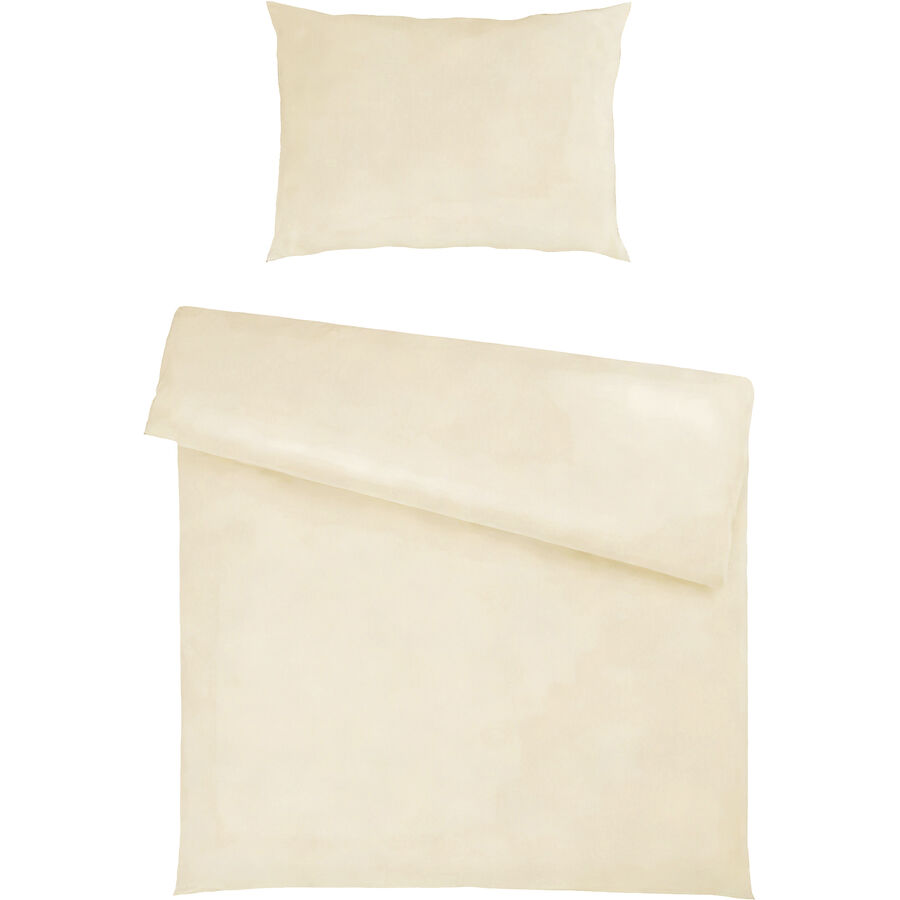 Bettgarnitur Tara 160x210+65x100cm beige - Material: 50% Baumwolle / 50% TENCEL™ Lyocell