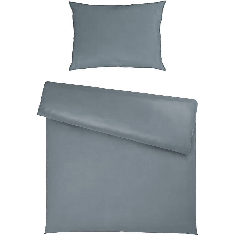 Bettgarnitur Tara 160x210+50x70cm grau - Material: 50% Baumwolle / 50% TENCEL™ Lyocell