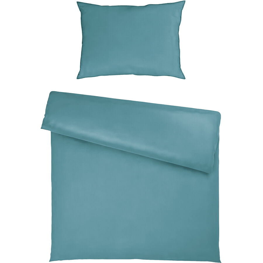 Bettgarnitur Tara 160x210+65x100cm jade - Material: 50% Baumwolle / 50% TENCEL™ Lyocell