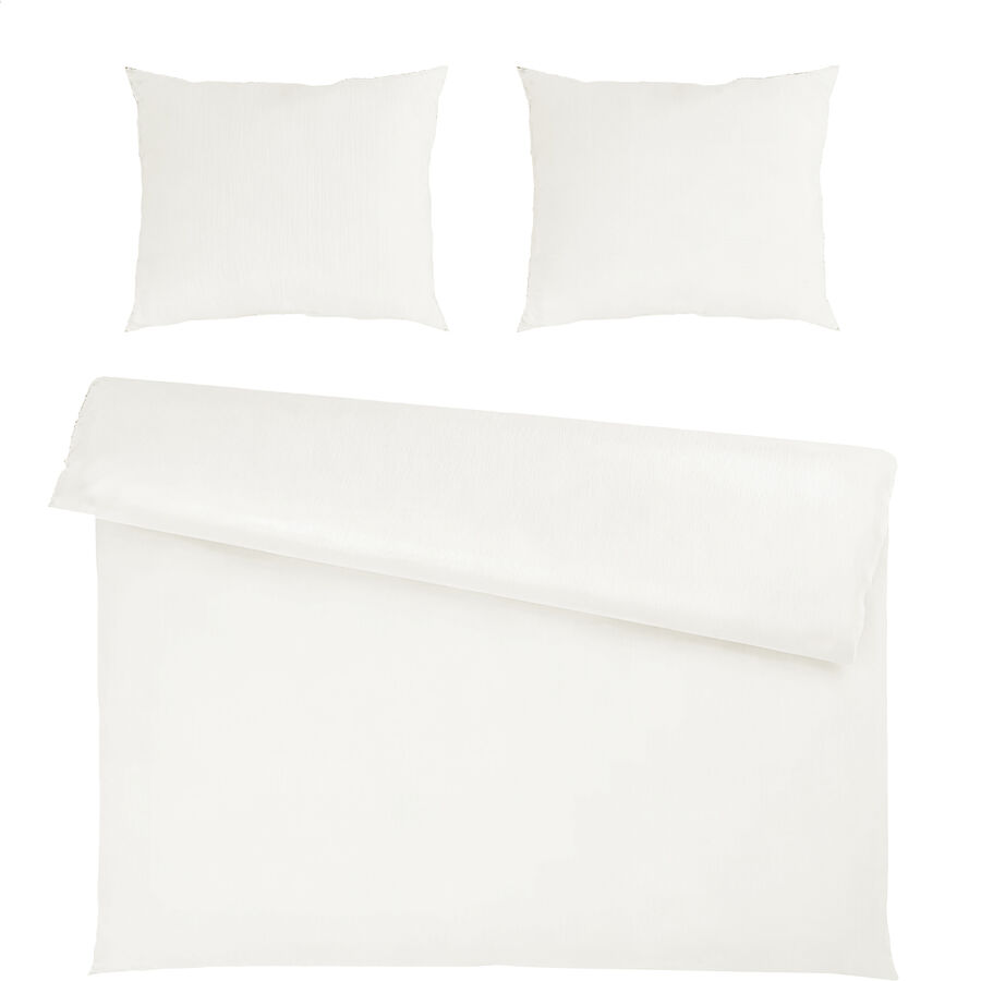 Bettgarnitur Tara 200x210+2x65x65cm offwhite - Material: 50% Baumwolle / 50% TENCEL™ Lyocell