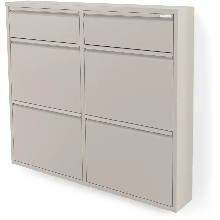 Schuhschrank Viva taupe Stahl B 98 H 86 cm